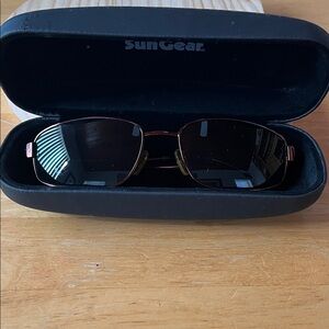 SunGear Aviator Sunglasses in Dark Brown